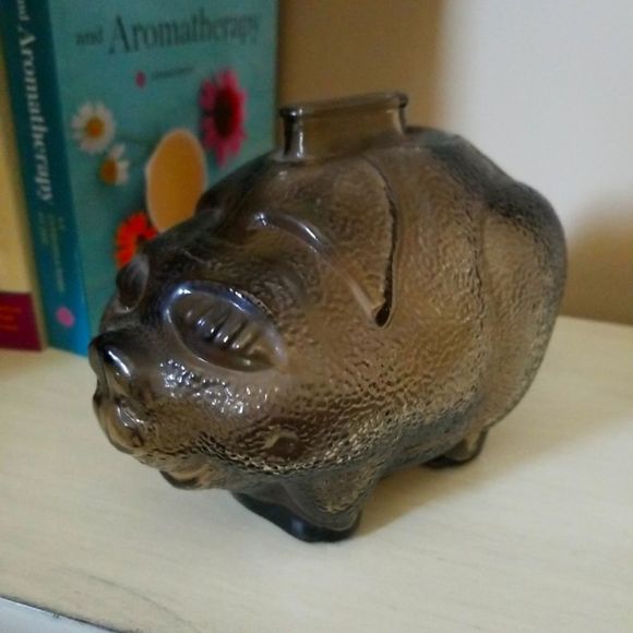 Anchor Hocking Accents Anchor Hocking Piggy Bank Blown Glass Large